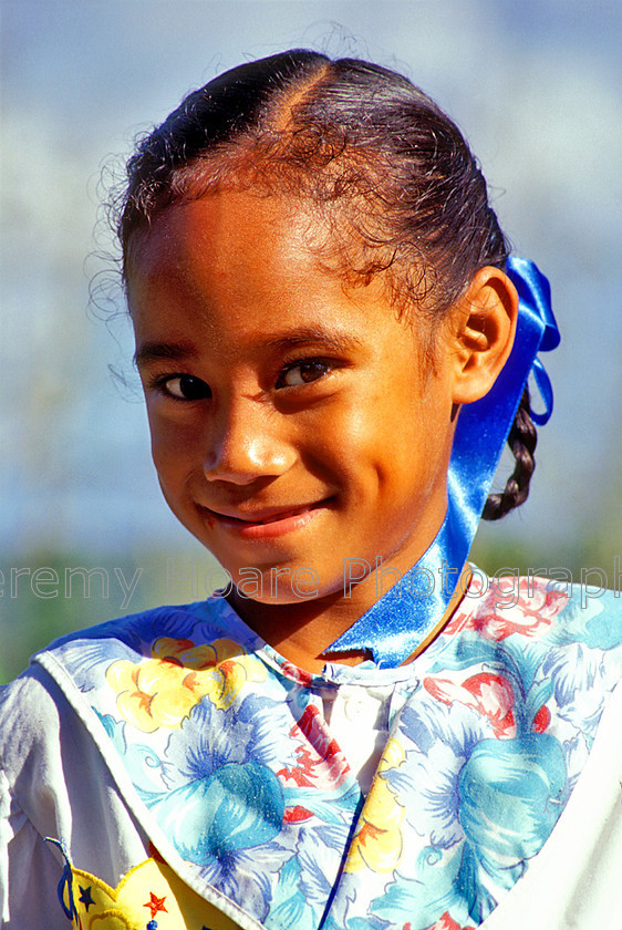 Tonga-0002 
 Fineola, a young girl going to church on a Sunday, Ututlei, Vava'u, Tonga