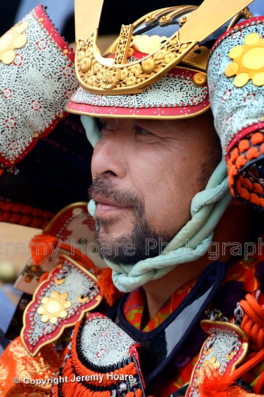 DSC6837-PFB 
 A samurai warrior in the Jidai Matsuri (Festival of The Ages) in Kyoto