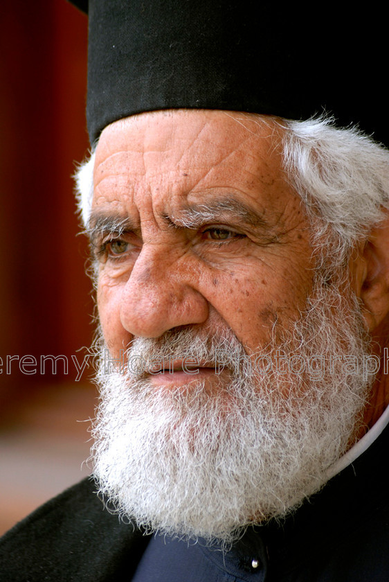 Cyprus-0001 
 Priest in Omodhos, Cyprus 
 Keywords: Priest, Omodhos, church, Cyprus